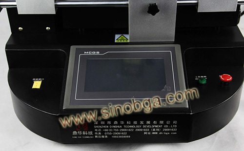 BGA rework machines HD touch screen with 7'' for temperatures and time setting 