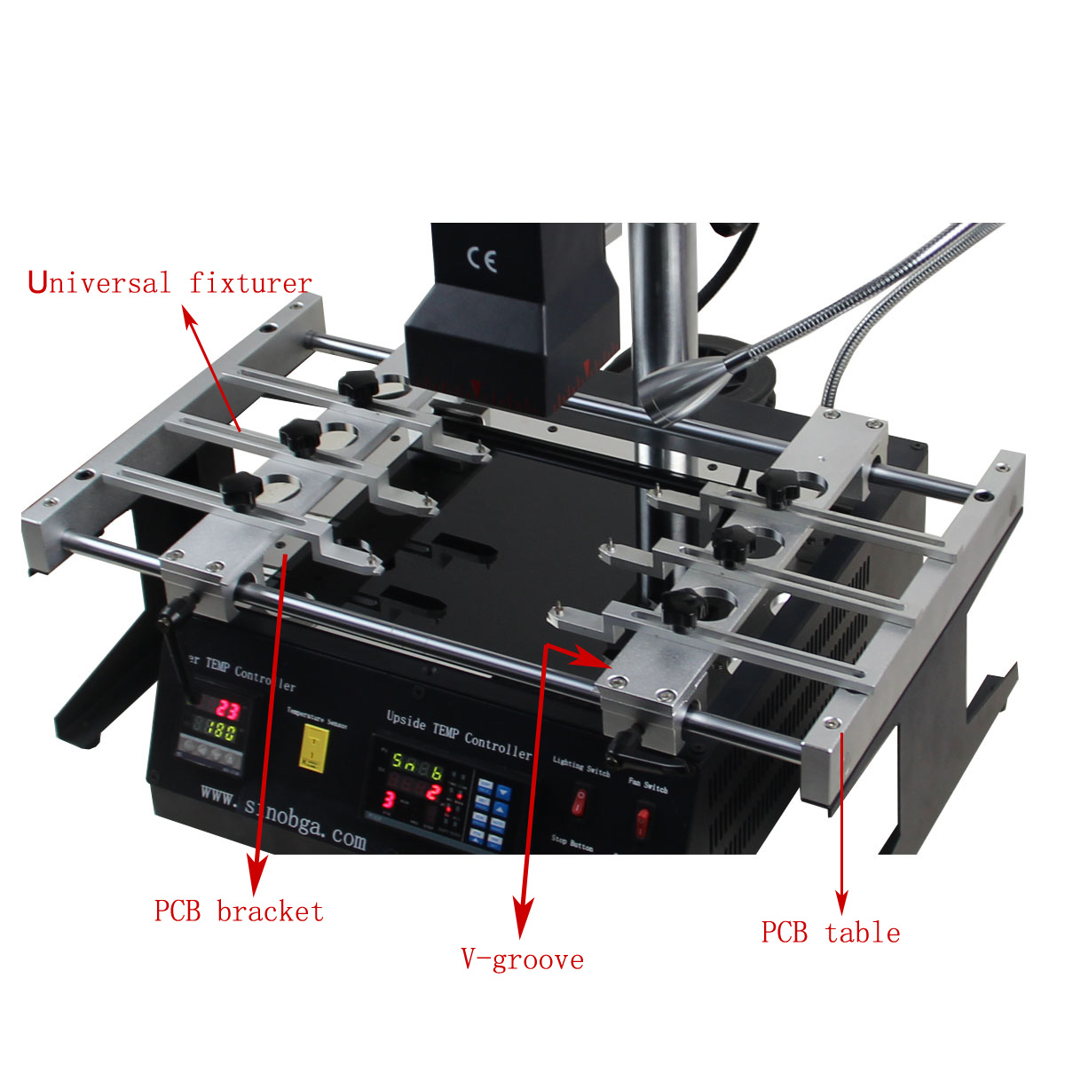 BGA rework station PCB table used for different motherboards with different shape 