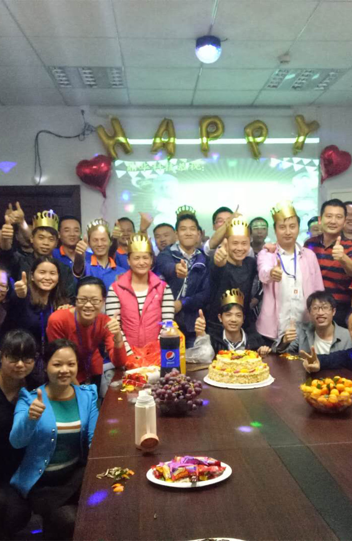  Dinghua Technology holding a tremendous Birthday party for staff whose birthday are in this month