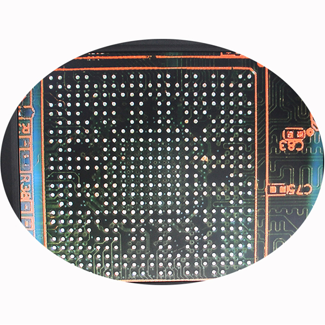 Display screen for dots underneath a chip or/and on a PCB/MB 