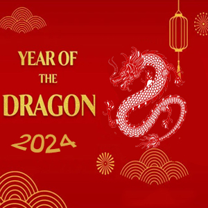 Lunar new year for year of the dragon